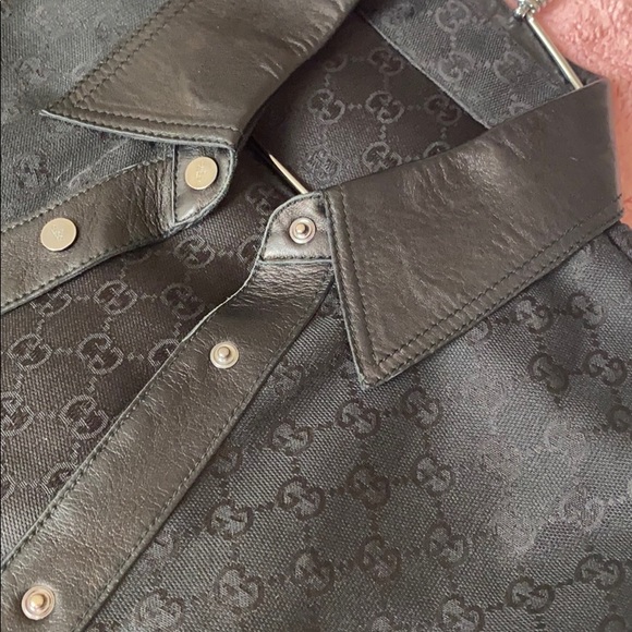 Vintage Gucci monogram button up - Picture 2 of 6